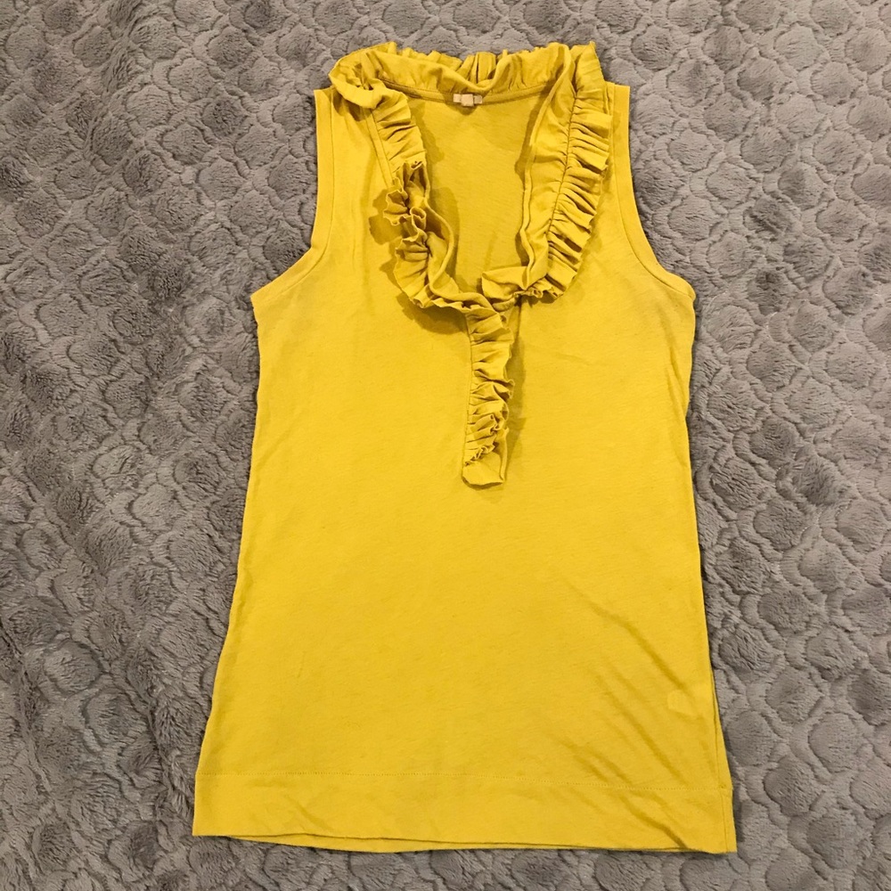 Mustard Yellow J Crew Top
